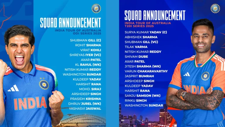 India Team for Australia Tour